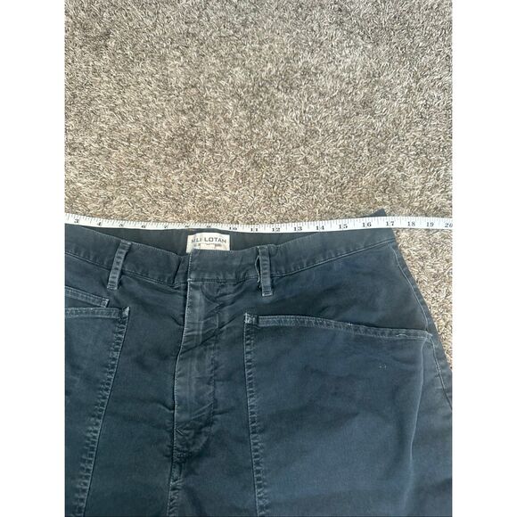 Nili Lotah Shon Pant Carbon Gray Women’s 10 curved silhouette baggy twill boho - Picture 8 of 16